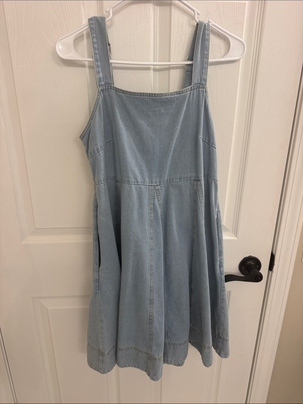 entro Light Blue Denim Mini Dress